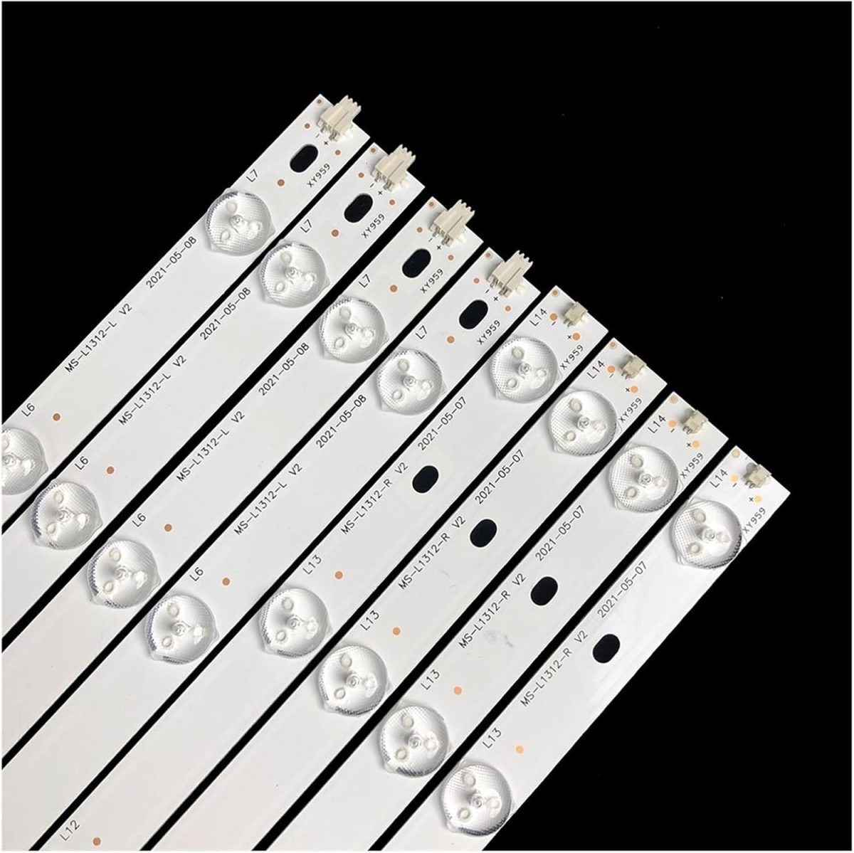 ⁦SHYHHTS 6V2W Tv Led Backlight Bar for MS-L1312 55inch 4Pairs/Set Tv Repair SN055LDU851-2H 55LDUCV6488-Y-2H CX550DLEDM LE5566⁩ - الصورة ⁦2⁩