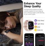 ⁦TOZO S4 AcuFit One Smart Watch 1.78" AMOLED Ultra-Clear Screen for Men Women, Call/Answer Fitness Tracker, Heart Rate Sleep Blood Oxygen Monitor IP68 Waterproof for ios 11.0+ Android 9.0+, Rose Gold⁩ - الصورة ⁦5⁩