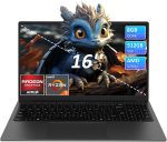 ⁦16 Inch Laptop Computer - AMD Ryzen 3 3250U Processor (2C/4T, up to 3.5GHz), 1920×1200 FHD IPS Display, 8GB RAM 512GB SSD, Fingerprint,Backlit Keyboard,1MP Webcam, Type-C, Laptops for Business Student⁩ - الصورة ⁦8⁩