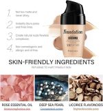 ⁦Azonee Color Changing Liquid Foundation for Mature Skin - Full Coverage, All Day Flawless, Long-Lasting Makeup Base (Ivory)⁩ - الصورة ⁦5⁩