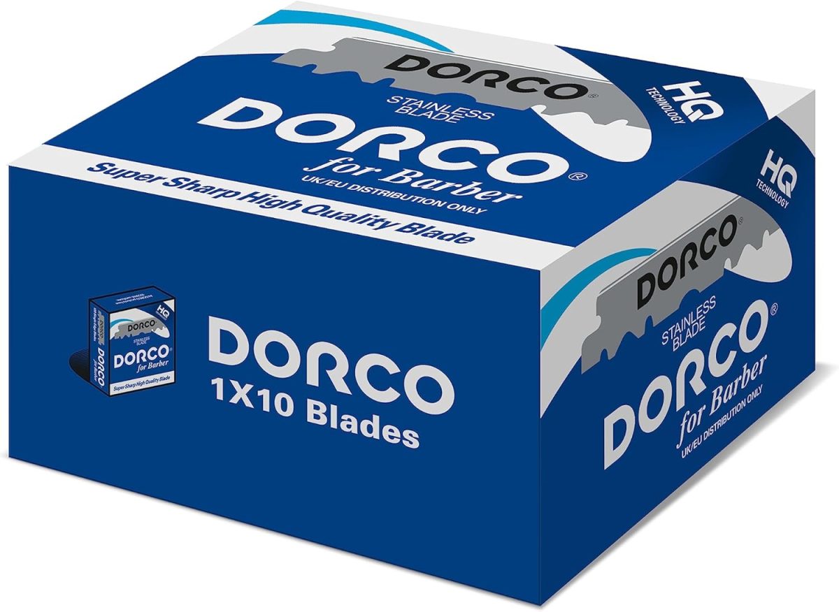 ⁦the shave factory Dorco Blades 100 Stainless Steel Single Edge Razor Blades⁩ - الصورة ⁦6⁩