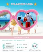 ⁦SYOSI Kids Cute Heart Polarized Sunglasses, UV400 for Children Age 3-12, New Fashion Children's Sunglasses Boys And Girls Cute Sunglasses Peach Heart Frame Bow Glasses 878 (Pink)⁩ - الصورة ⁦5⁩