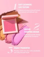 ⁦SHEGLAM Love Dive Tender Heart Powder Face Blush High Pigmented Long Lasting Matte Finish Blush - You're Peachy⁩ - الصورة ⁦2⁩