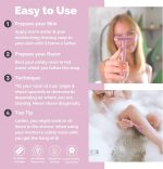 ⁦Jungle Culture Safety Razor with 10 Double Edge Blades • Single Blade Metal Razors for Women & Men for Body & Face • Eco Friendly & Reusable Shaver • Pink⁩ - الصورة ⁦4⁩