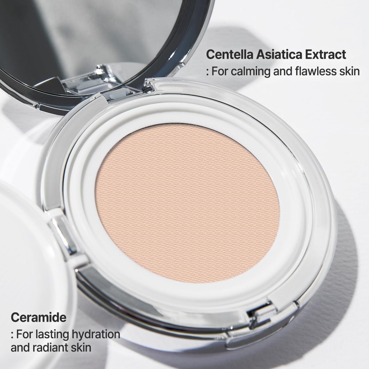 ⁦Gleaming Tension Cushion 0.45oz Compact Foundation | Korean Compact Format Foundation with Ceramides and Asian Centella | Lightweight & Lasting Makeup by K⁩ - الصورة ⁦5⁩