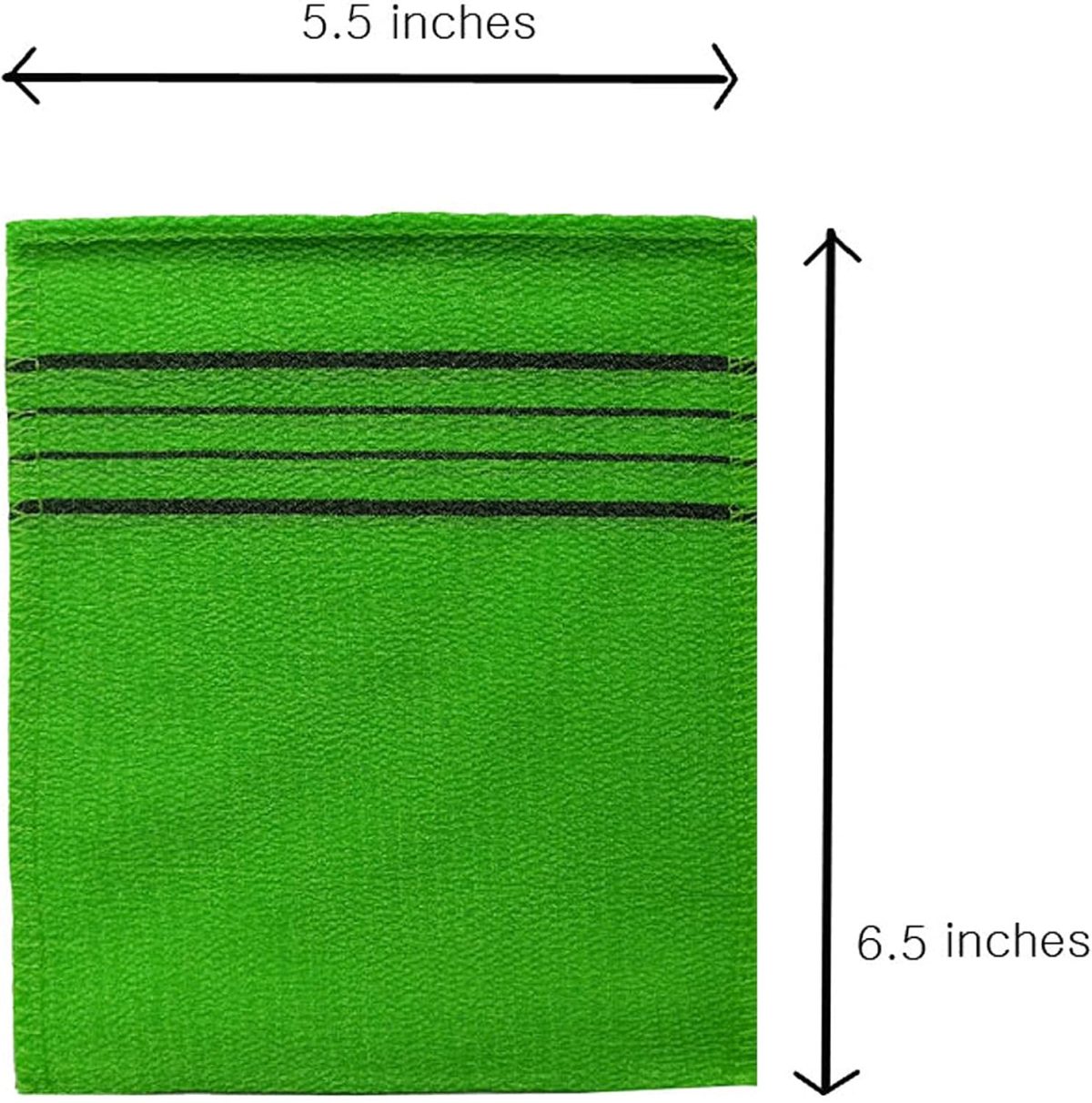 ⁦8 pcs Asian Exfoliating Bath Washcloth - Red & Green⁩ - الصورة ⁦4⁩