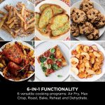 ⁦Ninja Double Stack XL Air Fryer, Vertical Dual Drawer Air Fryer with 4 cooking levels, 2 Drawers and 2 Racks, 9.5L Capacity, 6 Cooking Functions, 8 Portions, Grey, SL400ME, 2 Years Warranty⁩ - الصورة ⁦6⁩