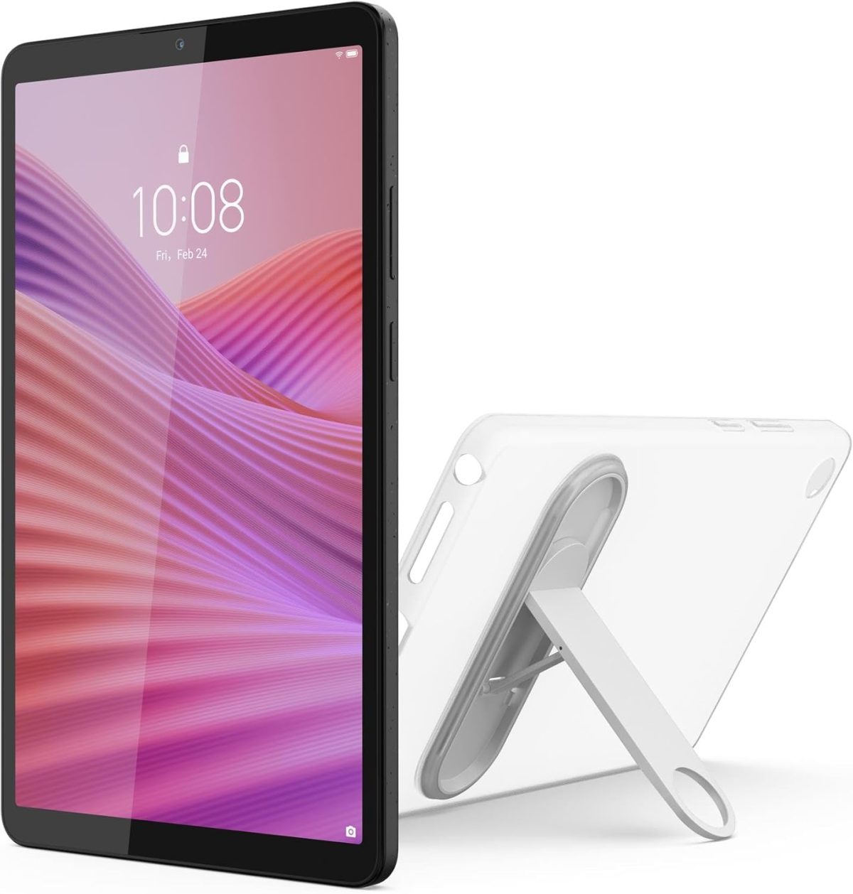 Lenovo Tab One, 8.7-inch HD Display, MediaTek Helio G85, 4GB RAM, 128GB Storage, Android 14, Luna Grey, with Case