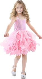 ⁦Tutu Dress for Girls Sequin Tulle Black White Pink Birthday Party Dresses for Toddler Kids Princess Fancy Sparkly Prom Outfit⁩ - الصورة ⁦9⁩