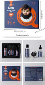 ⁦Azonee Beard Grooming Kit for Men, 3PCS Beard Wash, Beard Growth Oil, and Beard Balm for Thicker Beard Growth, Organic Beard Care Set⁩ - الصورة ⁦5⁩