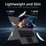 ⁦Exilapsire 14.1 inch Laptop Computer,Celeron Quad-Core Up to 2.2 GHz,4GB RAM and 320GB SSD,W11 Laptop Computers with FHD IPS,Slim and Lightweight Notebook,Work and Students laptops,Gray,WPS⁩ - الصورة ⁦6⁩