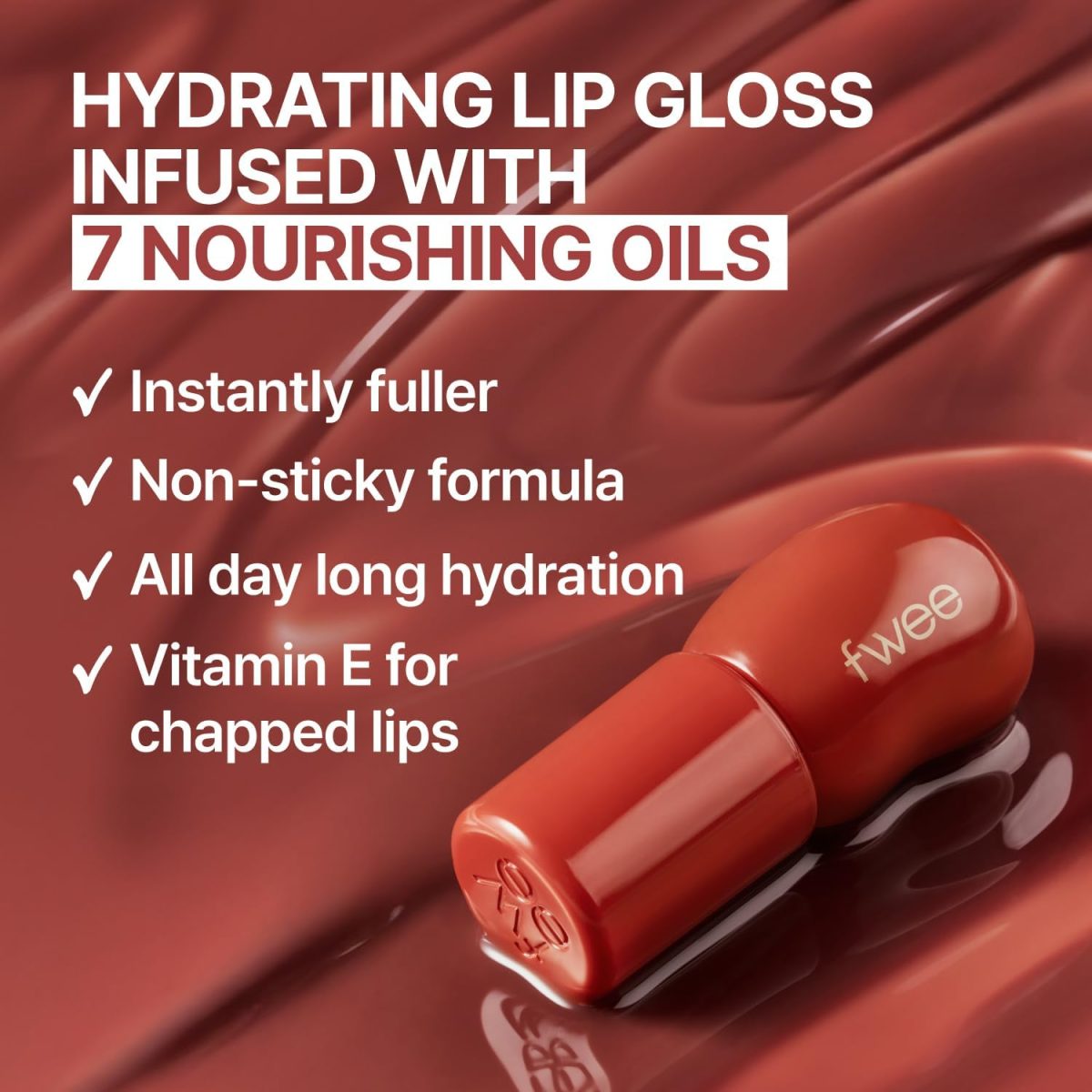 ⁦FWEE 3D Voluming Gloss | Just me Moment - Vanilla 70% | Lip Gloss for Women⁩ - الصورة ⁦7⁩