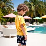 ⁦Xulinova 2 pack boys summer outfit set, dinosaur & car print t-shirts and shorts, 4pcs breathable clothes for 4–7Y, طقم العيد للأولاد, طقم ديناصور أولاد, ملابس أولاد صيفية, ملابس أطفال⁩ - الصورة ⁦4⁩