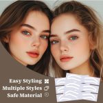 ⁦24Pairs Eyebrow Stencil Stickers Disposable, Adhesive Eye Brow Stencils for Women, Airbrush Eyebrow Stencils, Mapping Guides Brow Template for Tinting Makeup, 3Shapes Eyebrow Tape Stripsf⁩ - الصورة ⁦3⁩