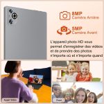 ⁦2025 Newest Android Tablet 14 Touch Tablet, 22(6+16)GB RAM+128GB ROM/TF 2TB, 8-Cores, 8000mAh, GPS, Face ID, Widevine L1, BT5.0, 8MP+5MP, WLAN 6, Parental Control, Tablet with Mouse-Grey⁩ - الصورة ⁦5⁩