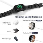 ⁦Vertebraid USB C Watch Charger Cable Compatible for Apple Watch: Magnetic Charger Cable Compatible with iWatch Series 10/9/8/7/6/5/4/3/2/1/SE/SE2, Travel Type C Charging Cord, 4.9ft⁩ - الصورة ⁦3⁩