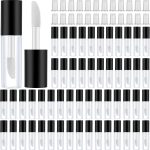 GNAFOTU 20Pieces 0.8ml Clear Mini Lip Gloss Tube Refillable Empty Lip Balm Bottles Transparent Lipstick Containers for Women Girls DIY Makeup