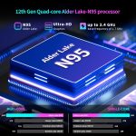 ⁦Gaming Laptop,15.6 Inch FHD IPS 1920*1080 Laptop Computer, Laptops 12th Gen N95 Processor (Up to 3.4GHz) , 16GB 1TB SSD, Supports 180 Angle Opening Backlit Keyboard Fingerprint Unlock Win 11 Pro⁩ - الصورة ⁦2⁩