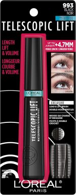 ⁦L’Oréal Paris Cosmetics Telescopic Lift Waterproof Mascara, Lengthening and Volumizing Eye Makeup, Lash Lift with Up to 36HR Wear, Black, 0.33 Fl Oz⁩ - الصورة ⁦7⁩