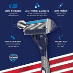 ⁦Barbasol Ultra 6 Plus Premium Disposable Razor Value Pack Bundle (3 Packs/9 Total Razors)⁩ - الصورة ⁦6⁩