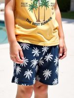 ⁦Xulinova 2 pack boys summer outfit set, dinosaur & car print t-shirts and shorts, 4pcs breathable clothes for 4–7Y, طقم العيد للأولاد, طقم ديناصور أولاد, ملابس أولاد صيفية, ملابس أطفال⁩ - الصورة ⁦8⁩