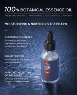 ⁦Azonee Beard Grooming Kit for Men, 3PCS Beard Wash, Beard Growth Oil, and Beard Balm for Thicker Beard Growth, Organic Beard Care Set⁩ - الصورة ⁦3⁩