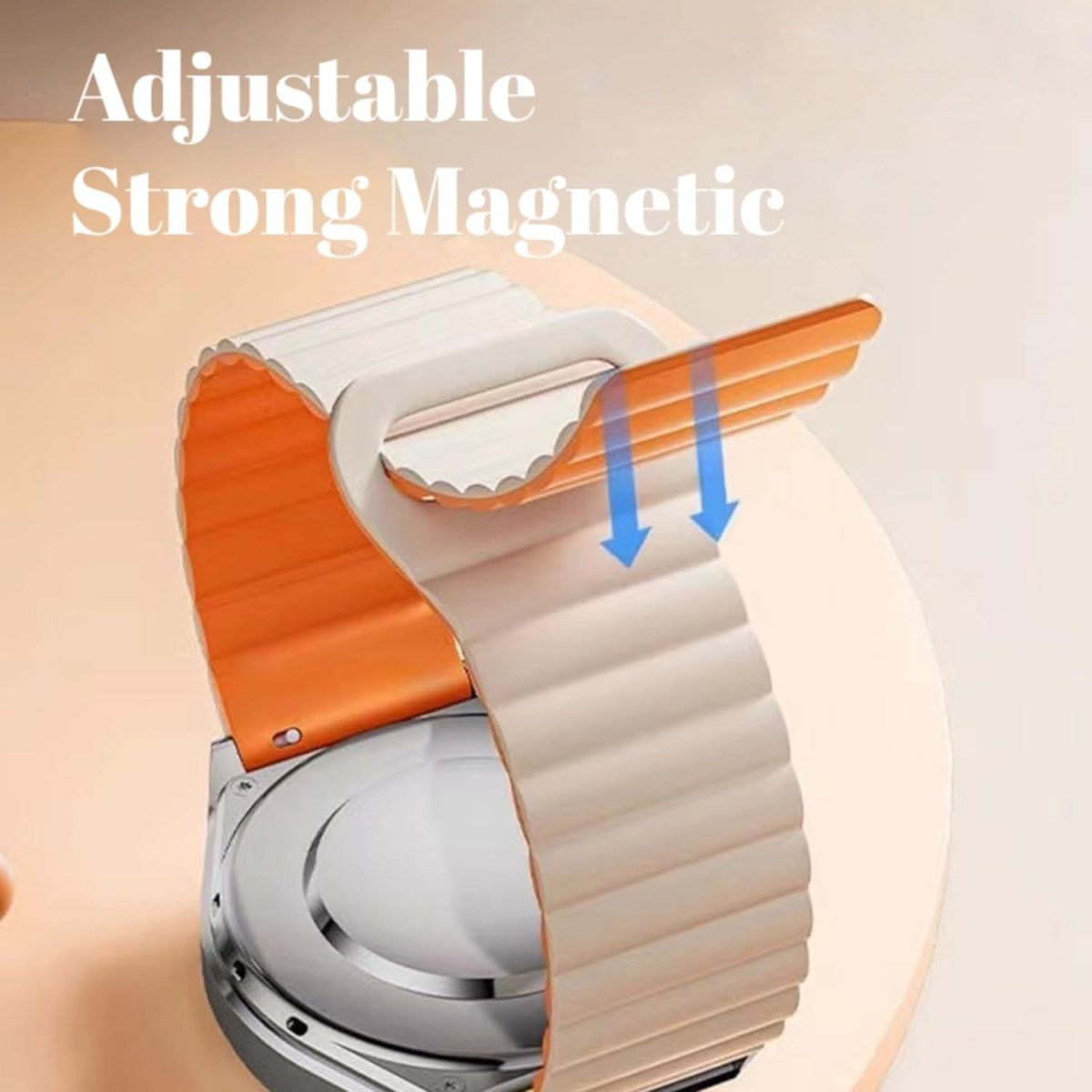⁦NESLIN Watch Band Compatible with Huawei GT5/GT4 41mm 2024 Magnetic Strap, 18mm Double Sided Wearable Silicone Magnetic Band Compatible for Huawei GT5 41mm⁩ - الصورة ⁦4⁩