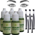 Usma Grass Extract Essence,Usma Grass Care Cilia Growth Nourishing Liquid, Usma Grass Hair Care Liquid,Usma Oil with Usma Grass Stick,Thickening Eyelashes (5 bottles/5 Sticks)