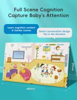 ⁦BabyBus Talking Pen Set with Encyclopedia,Interactive Electronic Learning Book,Educational Musical Toys for Toddlers 0-3,Gift for Kids,60 delightful children's songs.⁩ - الصورة ⁦6⁩