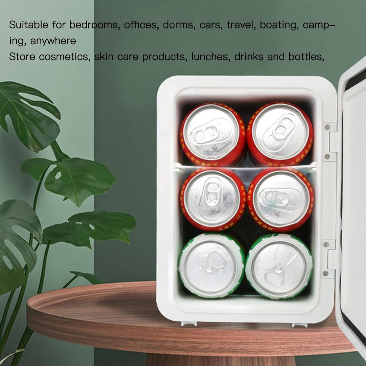 ⁦LJCM 6L Car Refrigerator, 45W 220V White Portable Refrigerator Space Saving Compact Structure for Home (UK Plug)⁩ - الصورة ⁦8⁩