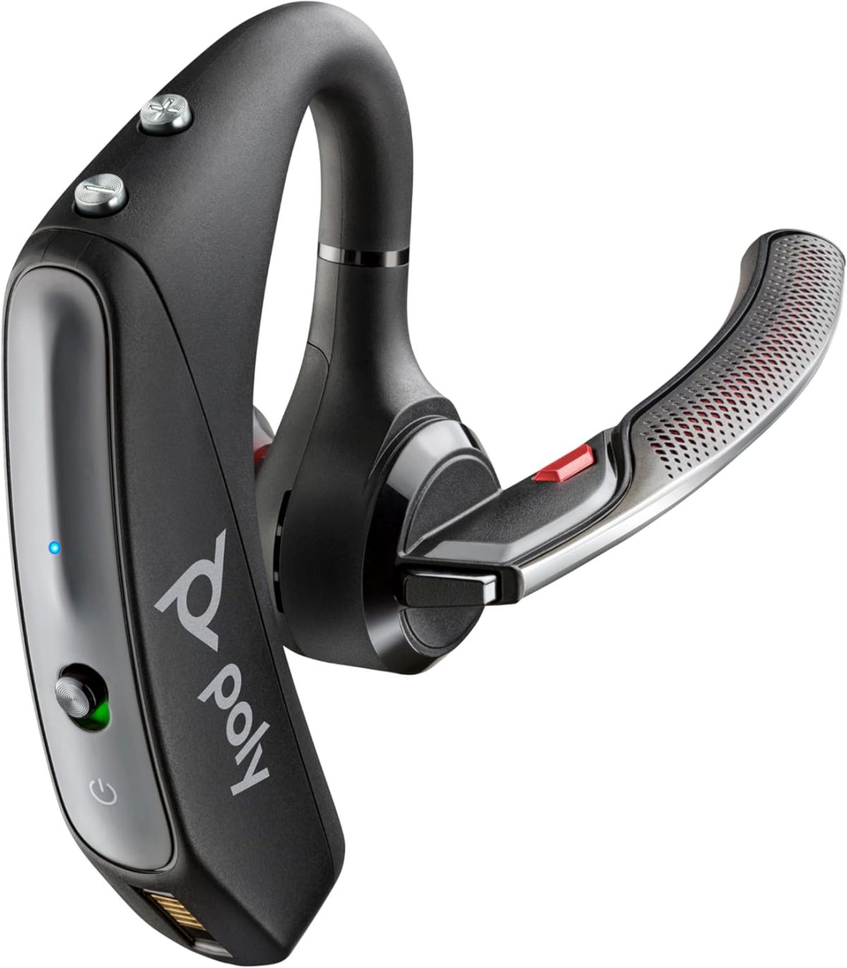 Plantronics - Voyager 5200 (Poly) - Bluetooth Over-the-Ear (Monaural) Headset - Compatible to connect to Cell Phones - Noise Canceling