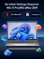 ⁦2025 15.6" FHD IPS Business Laptop, Laptop with Alder Lake N95(Up to 3.4GHz),15.6-inch UHD IPS Display 16GB RAM 512GB NVMe SSD Win 11 Pro,5800mAh Battery,WiFi 5, Backlit KB,Fingerprint Sensor (Silver)⁩ - الصورة ⁦8⁩