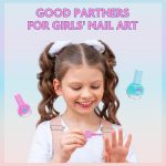 ⁦Townley Girl Mermaid Vibes Makeup Set with 8 Pieces, Including Lip Gloss, Nail Polish, Body Shimmer and More in Mermaid Bag, Ages 3+ for Parties, Sleepovers and Makeovers⁩ - الصورة ⁦5⁩