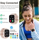 ⁦TOZO S4 AcuFit One Smart Watch 1.78" AMOLED Ultra-Clear Screen for Men Women, Call/Answer Fitness Tracker, Heart Rate Sleep Blood Oxygen Monitor IP68 Waterproof for ios 11.0+ Android 9.0+, Rose Gold⁩ - الصورة ⁦3⁩