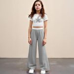⁦Xulinova girls floral summer set, ruched top & shorts, modest 2-piece outfit for Eid, holidays | ملابس بنات صيفية⁩ - الصورة ⁦6⁩