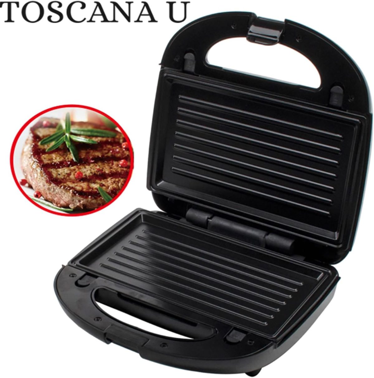 ⁦Sandwich Maker, Waffle Maker, Kurp Maker, Donut, Biscuit, Sandwich, Walnut Maker 7 in 1 Multifunctional Non-Stick Removable LED Indicator Lights, Auto Heating 800W R.217⁩ - الصورة ⁦3⁩