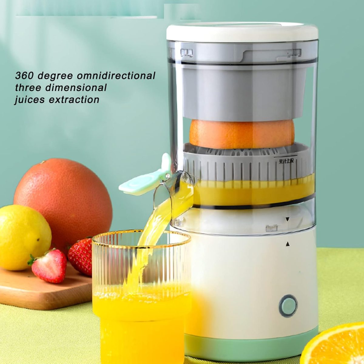 ⁦Bhdk hands-free portable usb charging cordless electric juicer⁩ - الصورة ⁦2⁩
