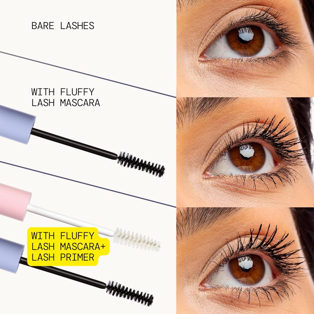 ⁦Pacifica Beauty Vegan Collagen Lash Serum and Clear Mascara Primer, Makeup, Conditioning Vitamin E and Vitamin B, Fluffy Lashes, Lash Primer, Cruelty Free, Silicone Free, Clean Makeup,0.24 oz(1 Count)⁩ - الصورة ⁦5⁩