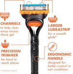 ⁦Gillette Fusion5 Razor for Men, Handle + 1 Razor Blade Refill⁩ - الصورة ⁦2⁩