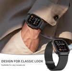 ⁦Upeak Band Compatible with Apple Watch Ultra 2/Ultra 49mm, Stainless Steel Mesh Loop Band with Parachute-style Buckle for Apple Watch Series 10 46mm, 9/8/7 45mm, SE2/SE/6/5/4 44mm, 3/2/1 42mm⁩ - الصورة ⁦7⁩