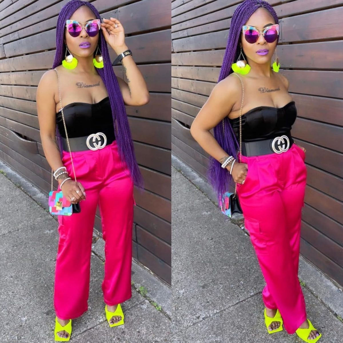 ⁦Gozill Braiding Hair Pre stretched Purple 30 inch Prestretched Braiding Hair Ez Braid Hypoallergenic Colored Braiding Hair Extensions Long⁩ - الصورة ⁦6⁩