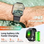 ⁦Hwagol Smart Watch (Answer/Make Call) 1.85inch Fitness Tracker, DIY Dials/Pedometer/Calories/Multiple Sport Modes/Voice Assistant, Smart Watches for Men Women Android iOS Phones⁩ - الصورة ⁦7⁩