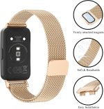 ⁦Metal Strap for Huawei Band 9/Huawei Band 8 Strap, Adjustable Stainless Steel Strap with Magnetic Buckle for Huawei Band 9/8 Band Women Men⁩ - الصورة ⁦2⁩