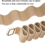 ⁦Metal Strap for Huawei Band 9/Huawei Band 8 Strap, Adjustable Stainless Steel Strap with Magnetic Buckle for Huawei Band 9/8 Band Women Men⁩ - الصورة ⁦3⁩