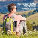 ⁦Portable Espresso Machine with USB Charging, 20Bar Electric Coffee Maker for Camping & Car Travel, Self-Heating NS/DG Capsule Compatible, IPX6 Waterproof, 7500mAh Battery (Black)⁩ - الصورة ⁦8⁩