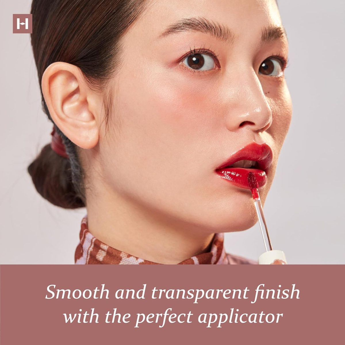 ⁦hince Mood Enhancer Water Liquid Glow - Non-Sticky & Waterproof Lip Stain for Women - Long Wearing Lip Gloss for Natural and Glass Glow - Moisturizing Liquid Makeup, 0.16 fl.oz. (RARE MOMENT)⁩ - الصورة ⁦5⁩