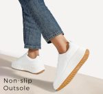 ⁦LUCKY STEP Women's Platform Sneakers Rhinestone Fashion Chunky Casual Sparkly Retro Braided Walking Shoes⁩ - الصورة ⁦4⁩