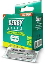 Derby Extra Double Edge Safety Razor Blades - Pack of 100 Blades