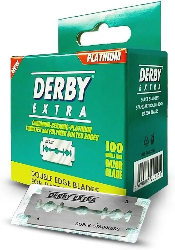 Derby Extra Double Edge Safety Razor Blades - Pack of 100 Blades