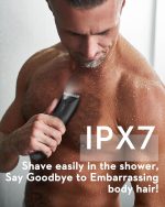 ⁦Body Trimmer Men, Kibiy Pubic Ball Hair Trimmer for Men with 2 Ceramic Blade, USB-C Rechargeable Body Shaver Electric Razor, IPX7 Waterproof, Wet Dry Use⁩ - الصورة ⁦5⁩